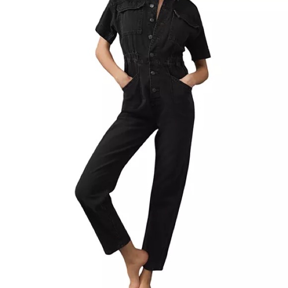 Free People Marci Denim Jumpsuit - Picture 3 of 6